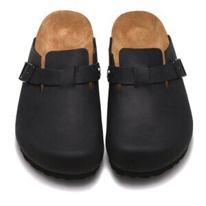 Birkenstock Boston Suede Leather Soft Footbed Clog